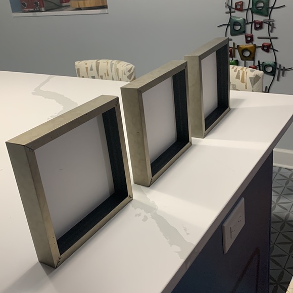 Three  prints 9.5”x9.5” including frame. - Picture 5 of 6